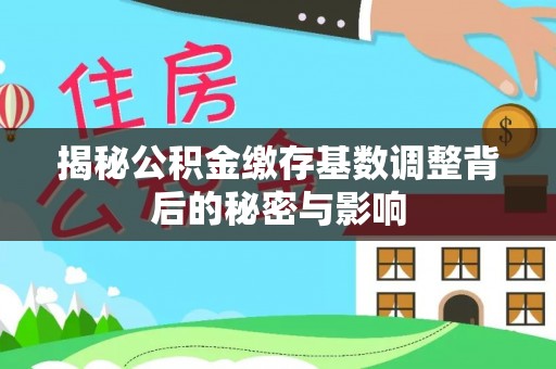 南漳揭秘公积金缴存基数调整背后的秘密与影响