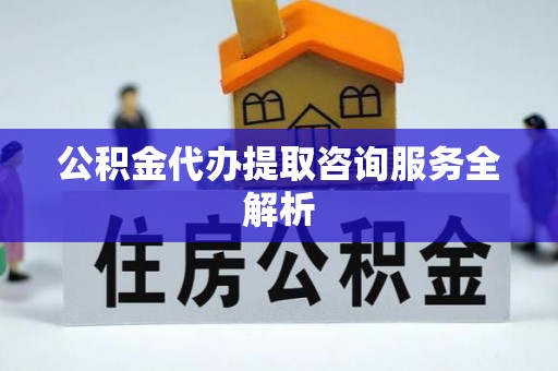 南漳公积金代办提取咨询服务全解析