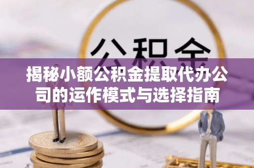 南漳揭秘小额公积金提取代办公司的运作模式与选择指南