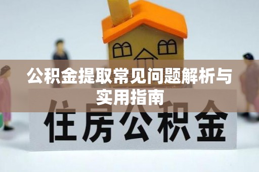 南漳公积金提取常见问题解析与实用指南